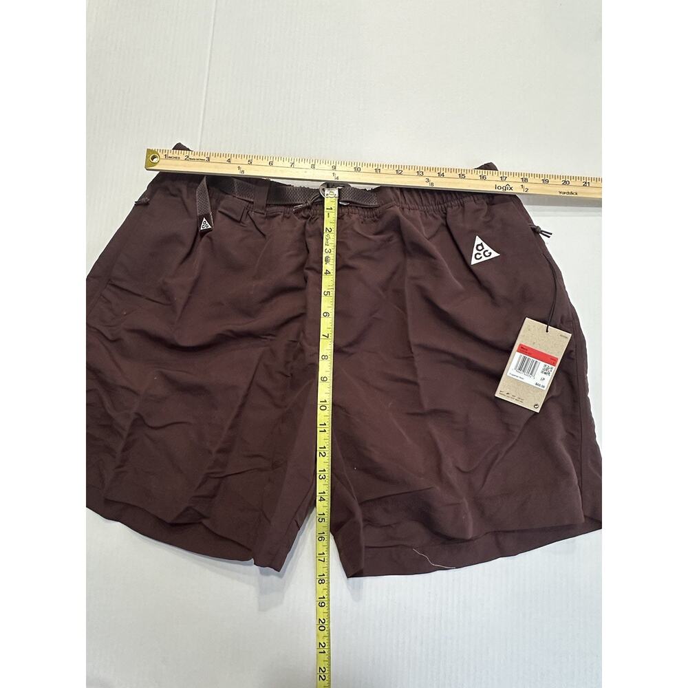 Large Nike ACG Trail Shorts Outdoor Hiking Zip Pocket CZ6704 227 Burgundy Men - Picture 4 of 4